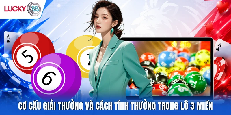 Cơ cấu giải thưởng và cách tính thưởng trong lô 3 miền