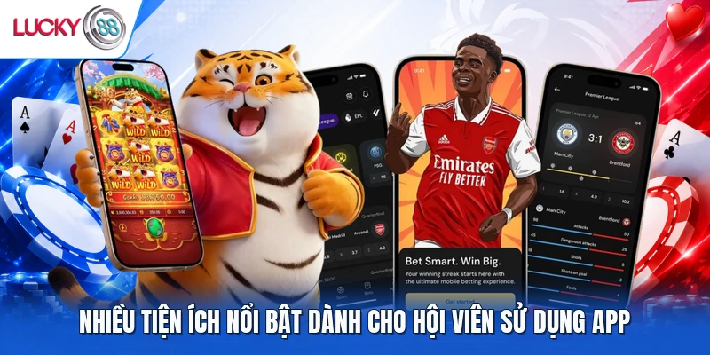 Nhiều tiện ích nổi bật dành cho hội viên sử dụng app