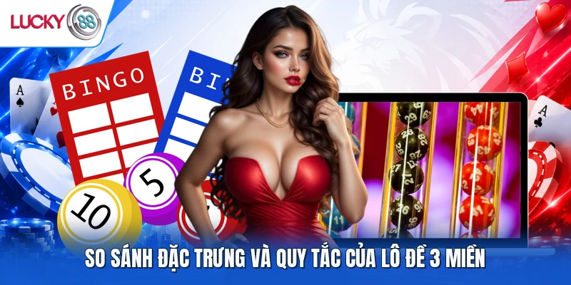 So sánh đặc trưng và quy tắc của lô đề 3 miền